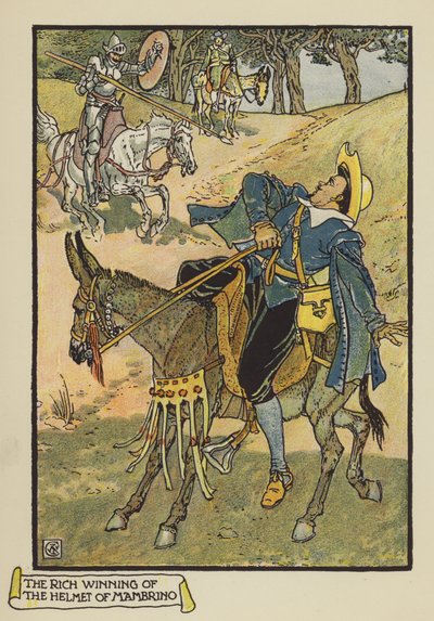 De Rijke Winst van de Helm van Mambrino door after Walter Crane