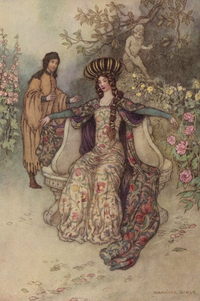 Geoffrey Chaucer, Gedicht door after Warwick Goble