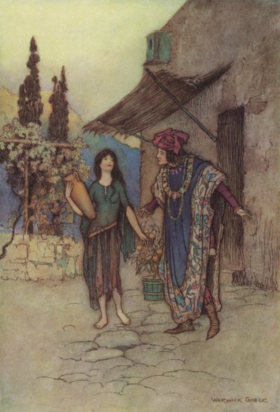 Geoffrey Chaucer, Het Verhaal van de Klerk door after Warwick Goble