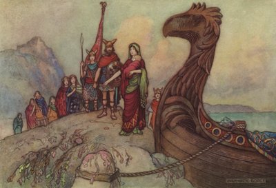 Geoffrey Chaucer, Het Verhaal van de Man van de Wet door after Warwick Goble