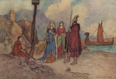 Geoffrey Chaucer, Het Verhaal van de Man van de Wet door after Warwick Goble
