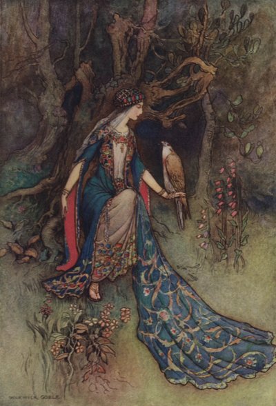 Geoffrey Chaucer, Het Verhaal van de Schildknaap door after Warwick Goble