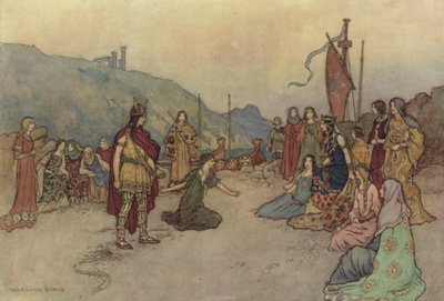 Geoffrey Chaucer, Het Verhaal van de Vrouw van Bath door after Warwick Goble