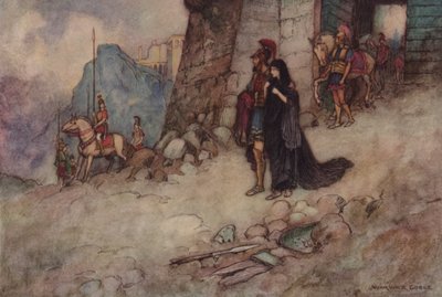 Geoffrey Chaucer, Troilus en Criseyde door after Warwick Goble