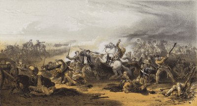 Het veld van Prestonpans, dood van kolonel Gardiner door after William Allan