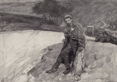 Jude bij de mijlpaal: scène uit Thomas Hardy