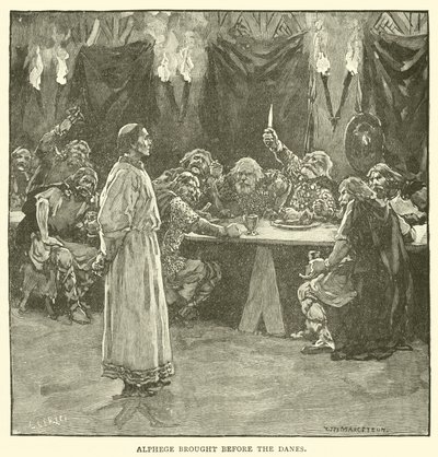 Alphege voor de Denen gebracht door after William Henry Margetson