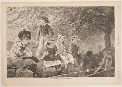 Lentebloesems door after Winslow Homer