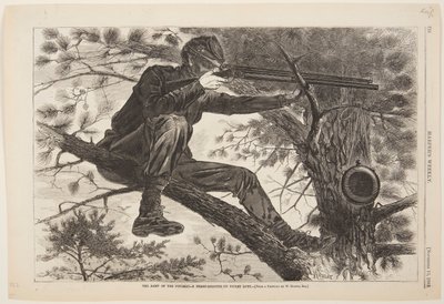 Het Leger van de Potomac – Een Scherpschutter op Wacht door after Winslow Homer