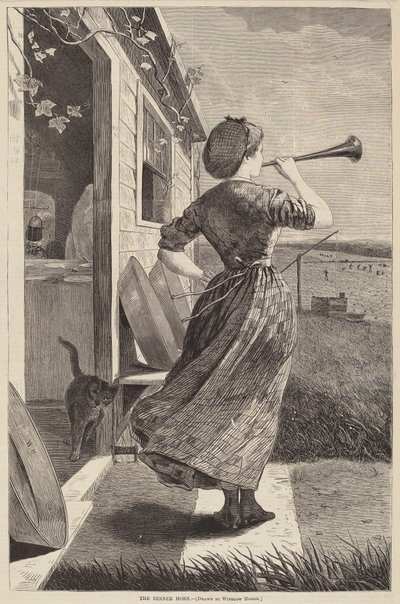 De Dinerhoorn door after Winslow Homer
