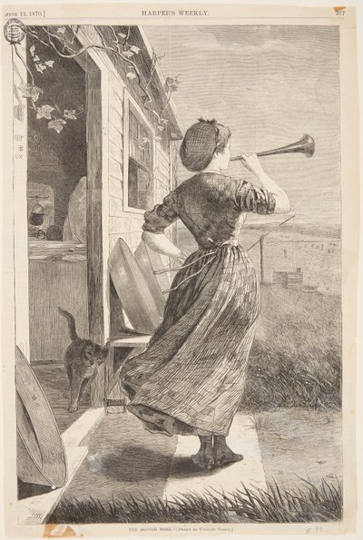 De Dinerhoorn door after Winslow Homer