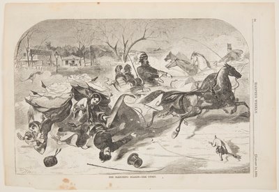 Het sleeseizoen – De omverwerping door after Winslow Homer
