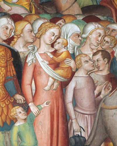 De Doortocht door de Rode Zee, scène uit de Verhalen van het Oude Testament door also Manfredi de Battilori Bartolo di Fredi