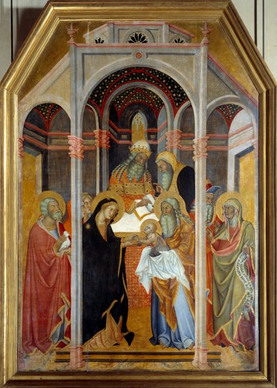 Presentatie in de tempel door also Manfredi de Battilori Bartolo di Fredi