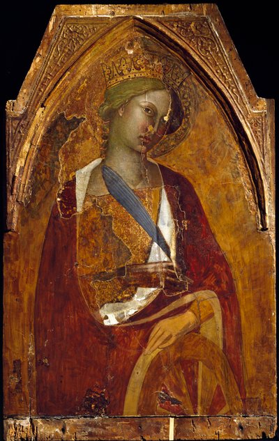 Sint Catharina van Alexandrië door also Manfredi de Battilori Bartolo di Fredi