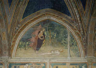 De schepping van de mens door also Manfredi de Battilori Bartolo di Fredi
