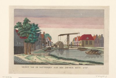 Batterij aan de Diemerbrug, 1787 door anonymous (attributed to)