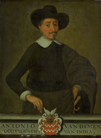 Portret van Antonio van Diemen, Gouverneur-Generaal van Nederlands-Indië door anonymous (copy after)