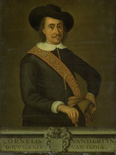Portret van Cornelis van der Lijn, gouverneur-generaal van Nederlands-Indië door anonymous (copy after)