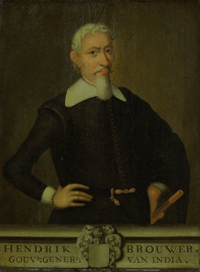 Portret van Hendrik Brouwer, Gouverneur-generaal van Nederlands-Indië door anonymous (copy after)