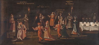 Gelofte van de Fazant (Filips de Goede en Isabella op het Feest van de Fazant in Lille in 1454) door anonymous (copy after)