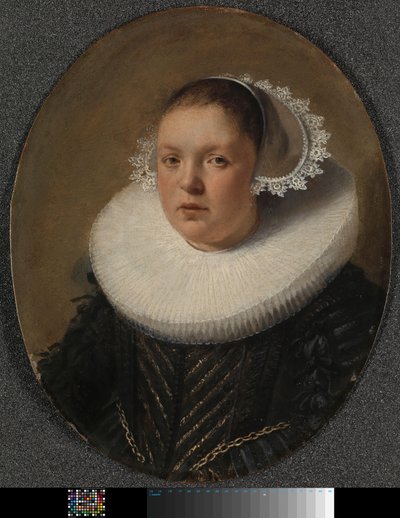 Portret van Josina Jansdr de Carpentier (1601-34) door anonymous (possibly)