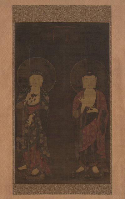 Amitabha en Kshitigarba door anonymous 