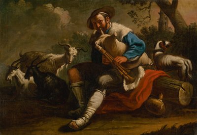Slowaaks: Herder met zijn kudde door anonymous 
