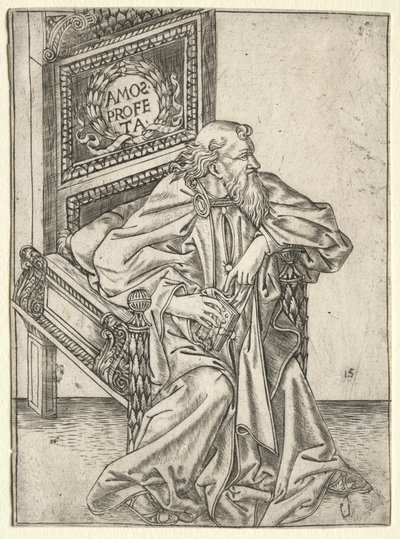 De profeten: Amos door attributed to Baccio Baldini