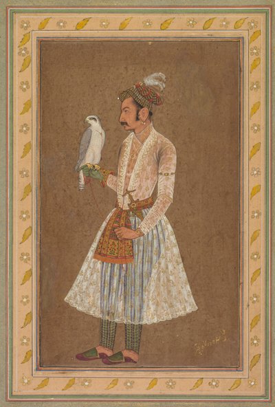 Portret van Raja Jagat Singh van Nurpur (regeerde 1618-46) door attributed to Bichitr