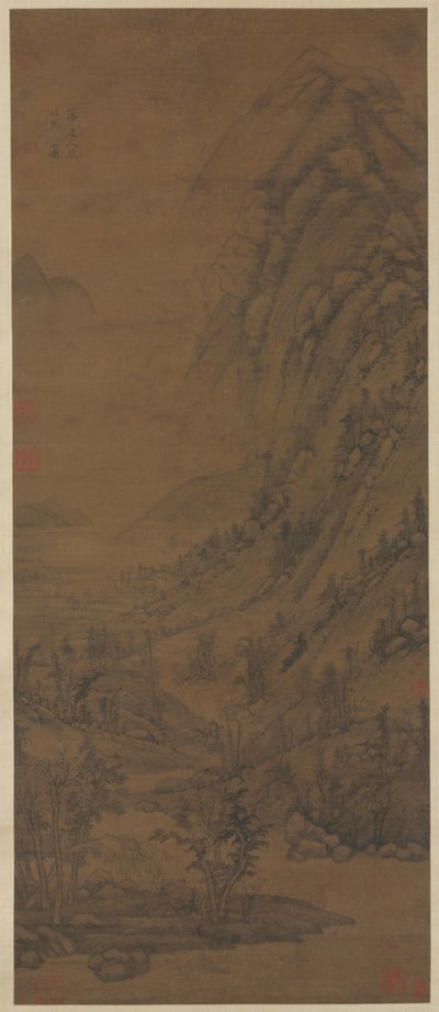 Zomerse Bergen (naar Dong Yuan [actief ca. 937-975]) door attributed to Huang Gongwang