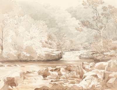 Brug bij Waters-Meet, Lynton, Noord-Devon door attributed to James Bulwer