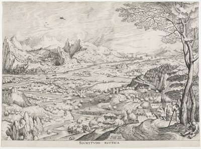 De Grote Landschappen: Solicitudo Rustica door attributed to Jan van Doetechum