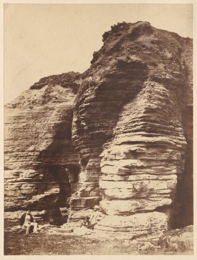 Rotsen bij Livermead nabij Torquay (Engeland) door attributed to John Dillwyn Llewelyn