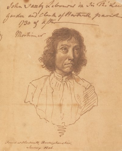 Portret van John Saxby door attributed to John Hamilton Mortimer
