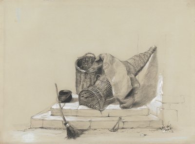 Stilleven met Bezem door attributed to Peter DeWint