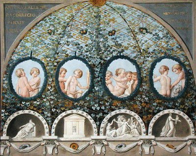 Ontwerp voor een Plafondfresco, gepubliceerd c.1780 door c.1489 1534 after Correggio