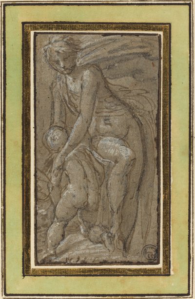 Naakt met putto door called Bertoia Jacopo Zanguidi