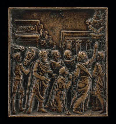 Augustus en de Sibylle door called Riccio Andrea Briosco