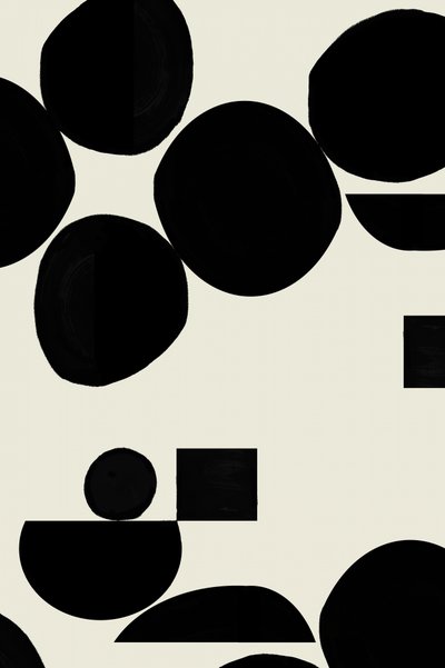 Abstracte zwarte vormen door cartissi