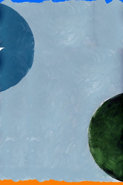 Abstracte blauwgroene vormen door cartissi