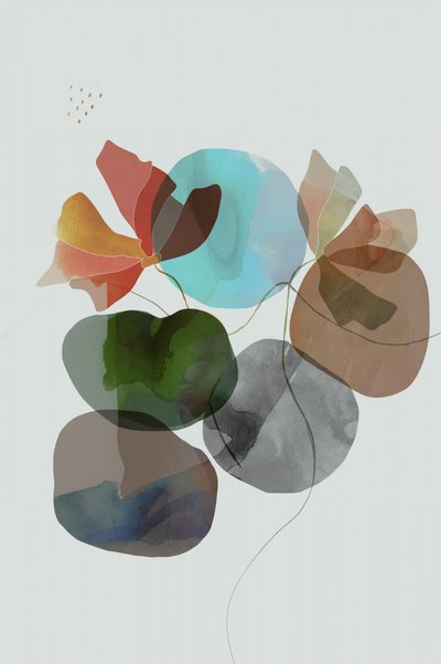 Abstracte bloemvormen door cartissi