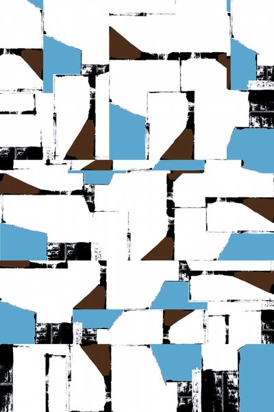 Abstracte geometrische collage door cartissi