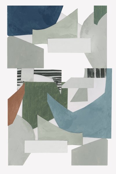 Abstracte geometrische collage door cartissi