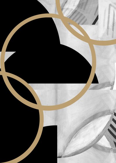 Abstracte gouden cirkels door cartissi