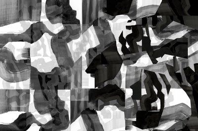 Abstracte menselijke figuren door cartissi