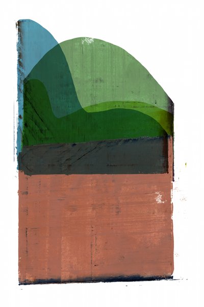 Abstract gelaagd landschap door cartissi