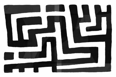 Abstract doolhofpatroon door cartissi