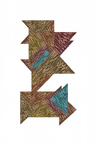 Puzzel met abstracte textuur door cartissi