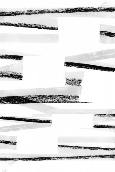 Zwart-wit, abstracte lijnen door cartissi